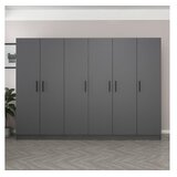 Hanah home Ormar Kale-5080, 270x210x52 cm, Antracit | Eponuda.ba