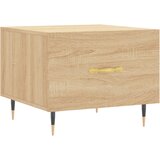 vidaXL Klubska mizica sonoma hrast 50x50x40 cm inženirski les, (20797951) | Shoptok.si