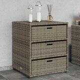 Furnova Vrtna omara za shranjevanje siva 55x59x69 cm poli ratan, (21948506) | Shoptok.si