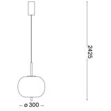 Ideal Lux VISEČA LED-SVETILKA Umilie 20 W 3000 K 220-240 V | Shoptok.si