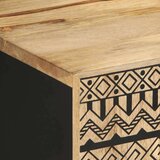 TV ormarić crni 105x33 5x46 cm Puno grubo drvo Mango | shoptok.hr