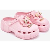 Boto Girls Children's Foam Slippers With Bow And Decorations Pink Selvana | ePonuda.com