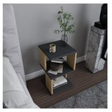 Hanah home Carter Noćni ormarić, 29,6x29,6x49,4 cm, Antracit-hrast | Eponuda.ba
