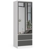 AKORD OMARA ZVEZDA S60 2D 2SZ BELO / SIVO + OGLEDALO, (21713835) | Shoptok.si