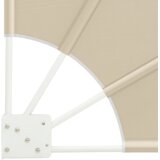  Zaslon za zasebnost na balkonu Bež 140 x 140 cm Poliester, (5000249928) Slike