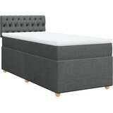  Krevet s oprugama i madracem tamnosivi 90 x 190 cm od tkanine | shoptok.hr