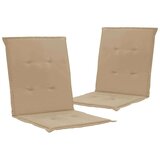  Jastuci za vrtne stolice 2 kom bež 100 x 50 x 3 cm od tkanine Cijene