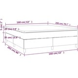 vidaXL Box spring postelja z vzmetnico kapučino 160x200cm umetno usnje | Shoptok.si
