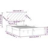  Posteljni okvir bel 120x190 cm 4FT trden les, (20907119) | Shoptok.si