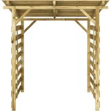  Vrtna kućica - Vrtno spremište za drva od impregnirane borovine - Smeđa 180 x 180 x 189 cm 2 bočna zida | shoptok.hr