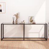  Konzolni stol prozirni 200 x 35 x 75,5 cm od kaljenog stakla | shoptok.hr