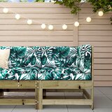 vidaXL Kutna sofa od impregnirane borovine s jastucima Cijene