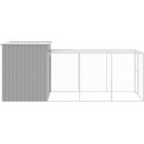  Kavez za kokoši s igralištem svjetlosivi 165x455x181 cm čelični | shoptok.hr