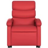  Električni naslonjač na podizanje umjetna koža crveni | shoptok.hr