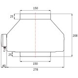  Dalap 8130 - Radijalni ventilator TURBINE M 150 100W/230V | Eponuda.com