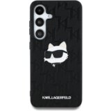 Karl Lagerfeld Originalen ovitek Samsung Galaxy S25 Plus 5G - Monogram Choupettes Head - črna zaščita - KLHCS25MPGKLCHPK Cene