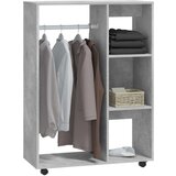  Garderobna omara betonsko siva 80x40x110 cm iverna plošča, (20620769) | Shoptok.si
