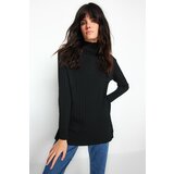 Trendyol Sweater - Black - Fitted Cene