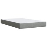  Krevet s oprugama i madracem svjetlosivi 120x190 cm od tkanine | shoptok.hr