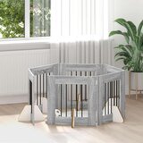  Vrata za pse z stojali 6 pcs Siva Sonoma 60 x 60 cm, (5000232672) | Shoptok.si