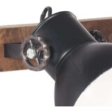 vidaXL Industrijska stenska svetilka črna 90x25 cm E27 | Shoptok.si