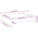  Ploča za radni stol sa škripcem 52 x 44 x 9,5 cm bagremovo drvo | shoptok.hr