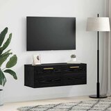 vidaXL Ormar za Zid Crni hrast 100 x 36.5 x 35 cm Konstruirano drvo | shoptok.hr