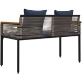 Zunanja klop Siva in mornarsko modra 117 x 54 x 74.5 cm, (5000273512) | Shoptok.si