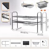 VIWAVEE raztegljiv organizator pod koritom 53–83 cm | Shoptok.si