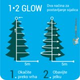Olimp Sport novogodišnja led rasveta za jelku 150cm-126L topla bela lumineo 1-2 glow | ePonuda.com