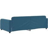  Raztegljiva postelja modra 100x200 cm žamet | Shoptok.si