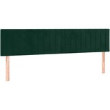  Uzglavlja tamnozelena 180x5x78/88 cm baršunasta | shoptok.hr