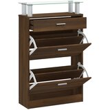 Maison Chic Omarica za obutev - Kopa za čevlje rjav hrast 63x24x104 cm inženirski les, (21776458) Cene