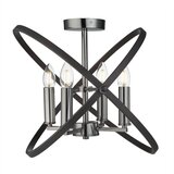 Searchlight Hoopla 4-delno vgradna kositrna žarnica, črna, E14, (22100966) | Shoptok.si