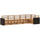  Set vanjskih sofa 6 kom. Prirodna Poliester Bijela 310 x 132,5 x 73 cm | shoptok.hr