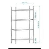 Hanah home polica za knjige marta black smoked glass | ePonuda.com
