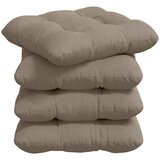  Jastučići za sjedenje 4 pcs Sivo-smeđa 40 x 40 cm | shoptok.hr
