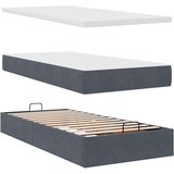  Otomanski okvir kreveta s madraca tamnosivi 90x190cm baršunasti | Eponuda.com
