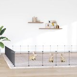  Kavez za ljubimce s 52 panela i vratima crni 35 x 35 cm čelični | shoptok.hr
