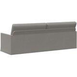 SOFA za 3 osobe Svjetlosiva 220 x 81 x 82 cm Baršun | shoptok.hr