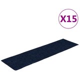  Prostirke za stepenice samoljepljive 15 kom 76x20 cm tamnoplave pravokutne | shoptok.hr