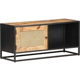 vidaXL TV omarica 90x30x40 cm robusten mangov les in naravni trst Cene