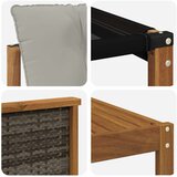  Set vanjskih sofa 8 kom. Prirodna i svjetlosiva | shoptok.hr