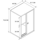 MID.YOU Arhivska Omara Ulas, Antracit | Shoptok.si