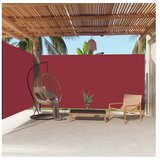  Uvlačiva bočna tenda crvena 200 x 600 cm | shoptok.hr