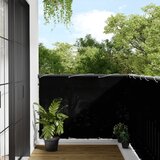 vidaXL Balkonski zaslon crni 120x700 cm 100 % poliester Oxford Cijene