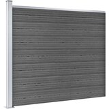vidaXL set panela za ogradu WPC 526 x 146 cm crni | shoptok.hr