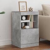  The Living Store Komoda z LED lučkami betonsko siva 41x37x67 cm - Komoda, (21502349) Cene