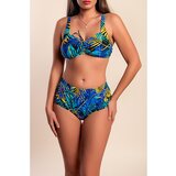 Fenzy Plus Size Dvodijelni Kupaći Kostim S Printom, Žuti Cijene