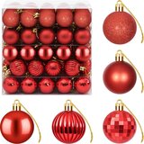  Set božićnih kuglica 100 kom. Crvena 4 cm Polistiren | shoptok.hr